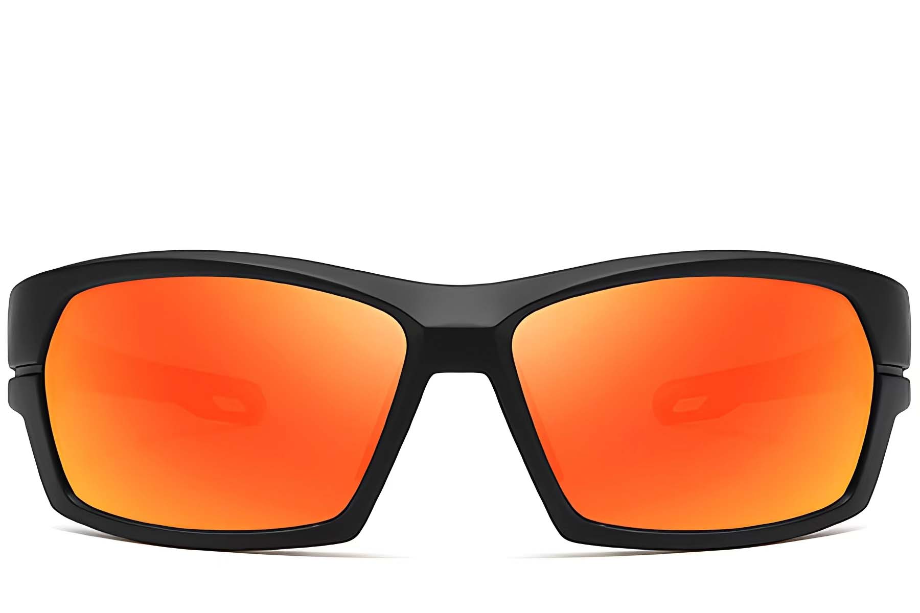 BS0205-0060_Black_Rectangular_TR90_Sunglasses_front