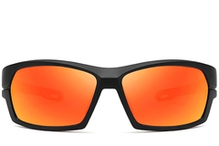 BS0205-0060_Black_Rectangular_TR90_Sunglasses_front