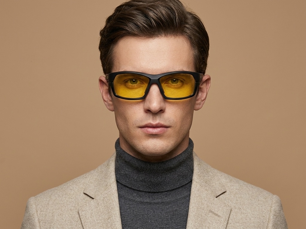 BS0205-0061_Black_Rectangular_TR90_Sunglasses-tryon_male