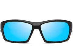 BS0205-0062_Black_Rectangular_TR90_Sunglasses_front