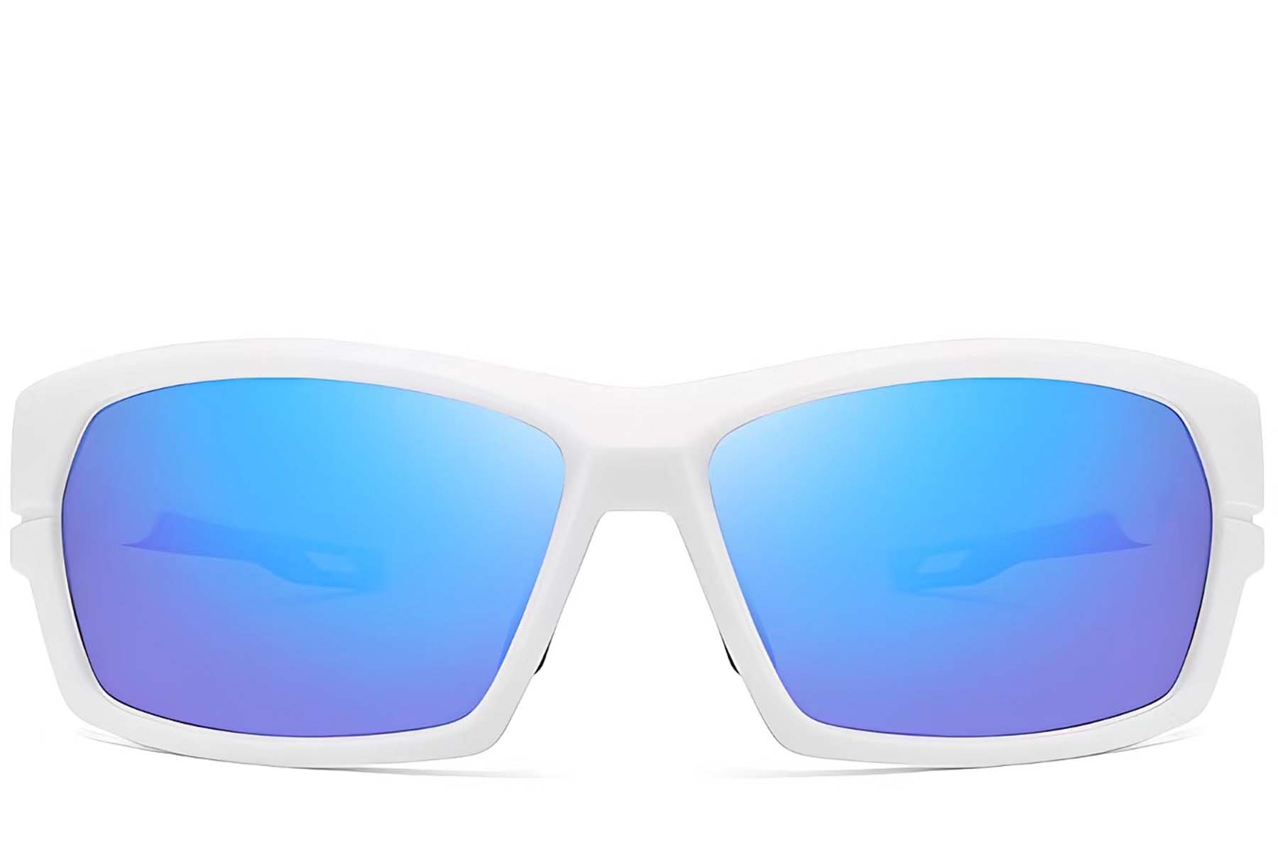 BS0205-0064_White_Rectangular_TR90_Sunglasses_front