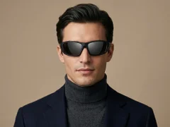 BS0205-0065_Black_Rectangular_TR90_Sunglasses-tryon_male