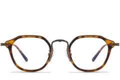BS0218-0004_Brown_Oval_Titanium_Glasses_front