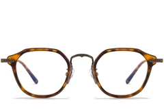 BS0218-0004_Brown_Oval_Titanium_Glasses_front