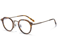 BS0218-0008_Brown_Oval_Titanium_Glasses_corner