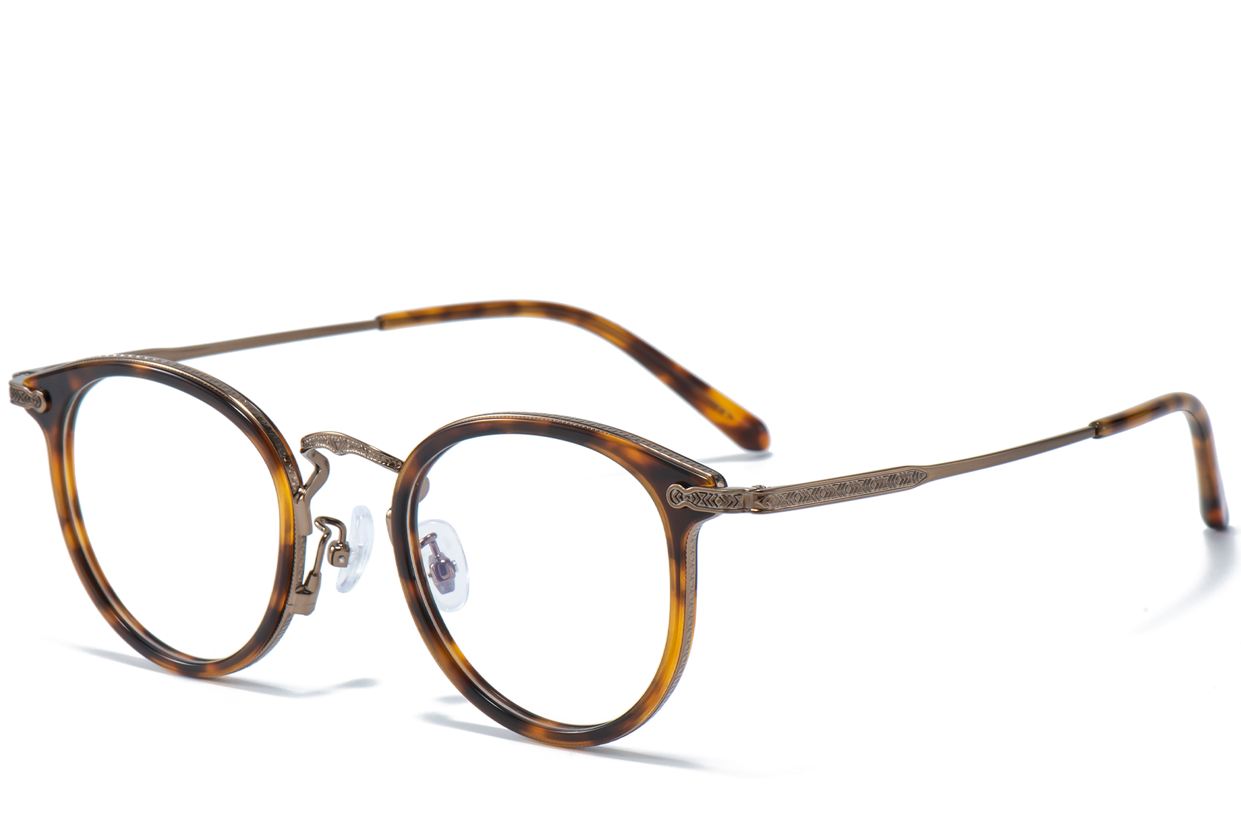 BS0218-0012_Brown_Oval_Titanium_Glasses_corner