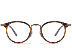BS0218-0012_Brown_Oval_Titanium_Glasses_front