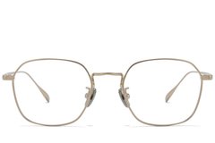 Oval Golden Titanium Glasses #BS0218-0028