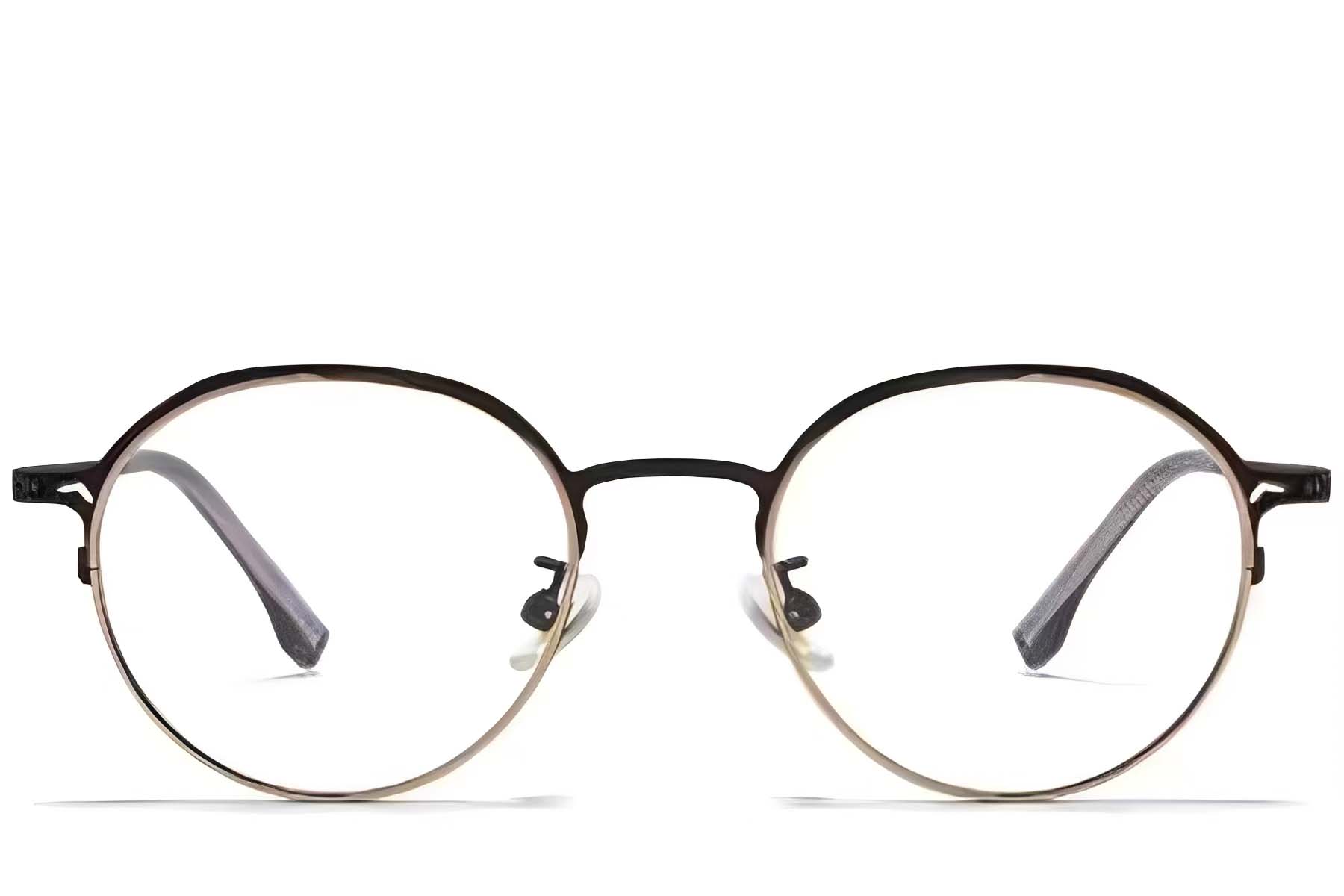 BS0218-0048_Black_Oval_Titanium_Glasses_front