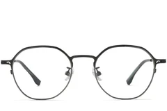 BS0218-0053_Black_Oval_Titanium_Glasses_front