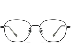 BS0218-0056_Black_Oval_Titanium_Glasses_front