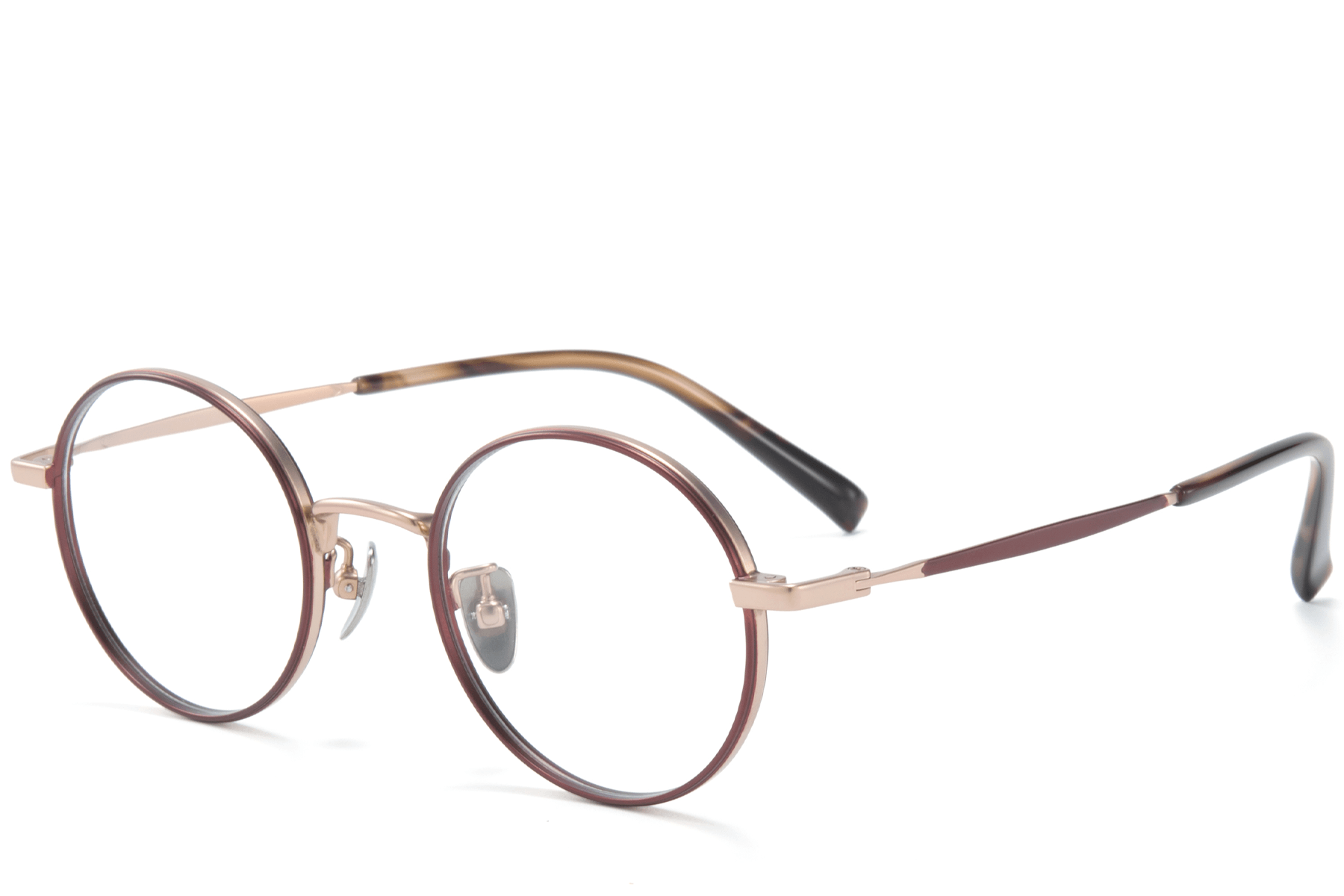 BS0218-0086_Red_Round_Titanium_Glasses_corner