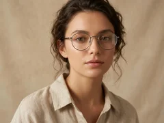 Rectangular Black Titanium Glasses #BS0218-0091