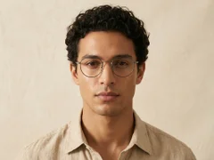 Rectangular Black Titanium Glasses #BS0218-0091