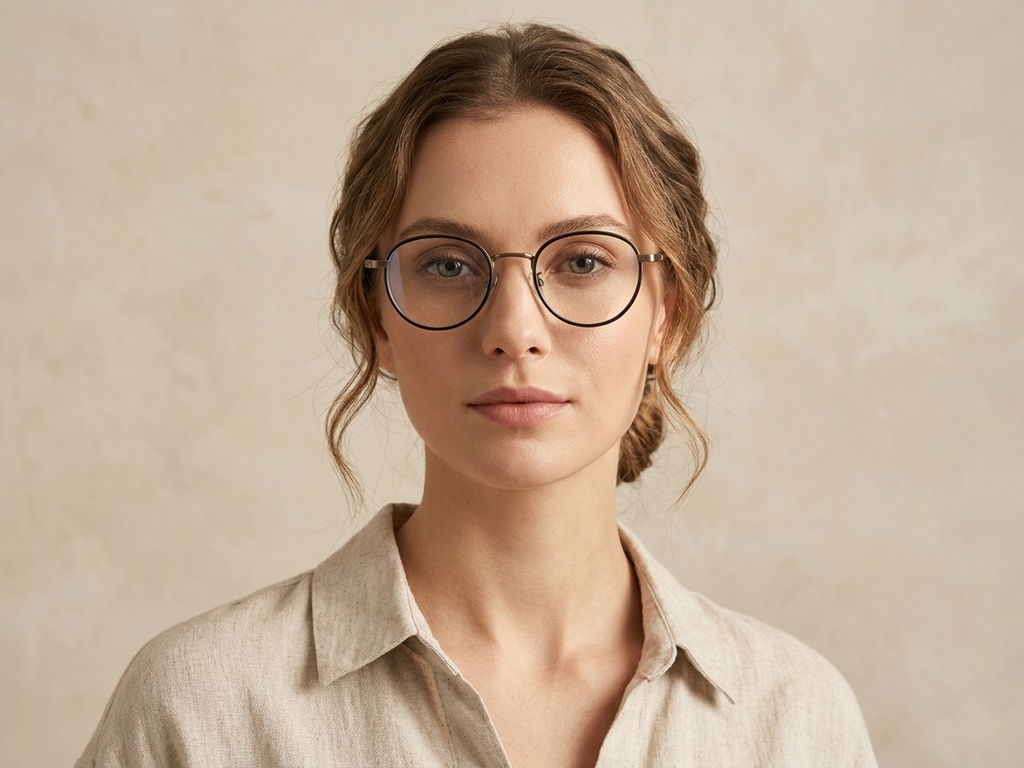 Rectangular Black Titanium Glasses #BS0218-0093