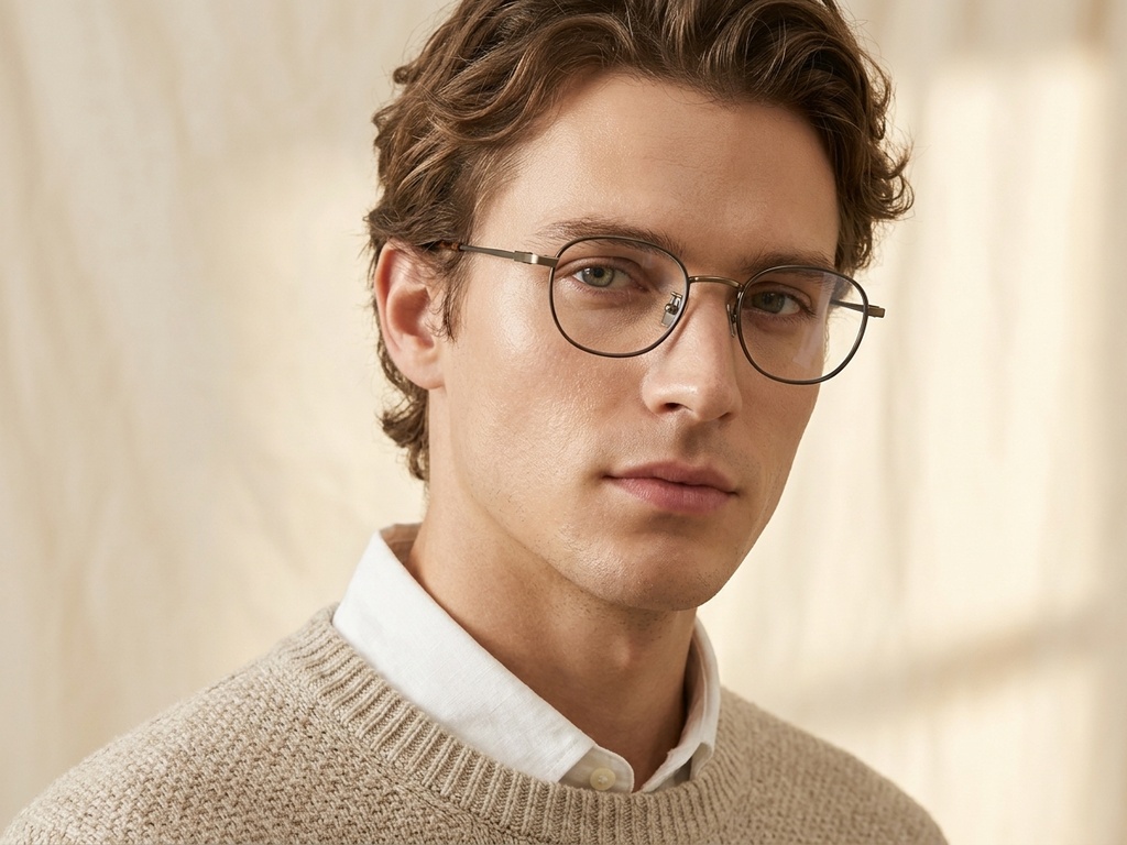 Rectangular Black Titanium Glasses #BS0218-0093