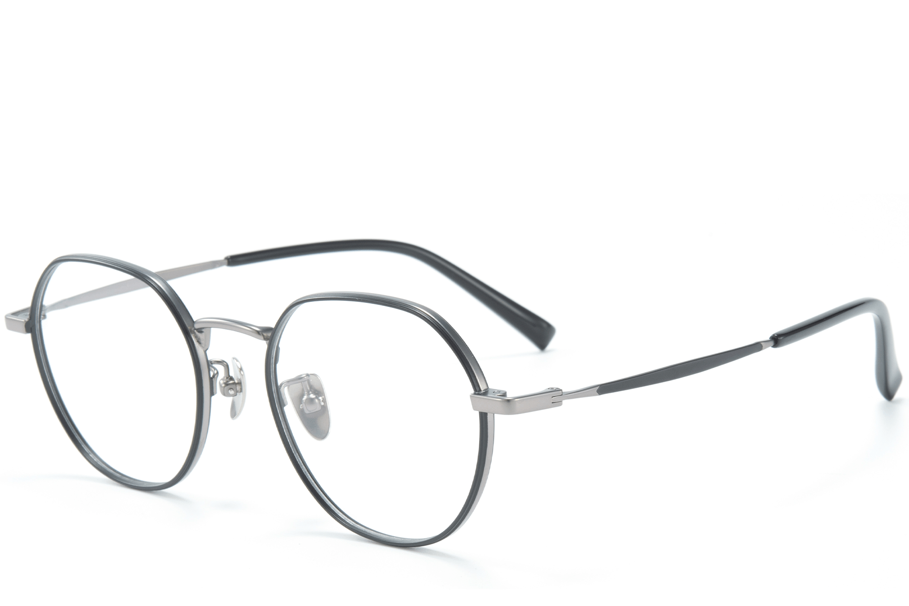 BS0218-0095_Black_Round_Titanium_Glasses_corner