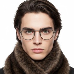 bs0218-0095_black_round_titanium_glasses_model