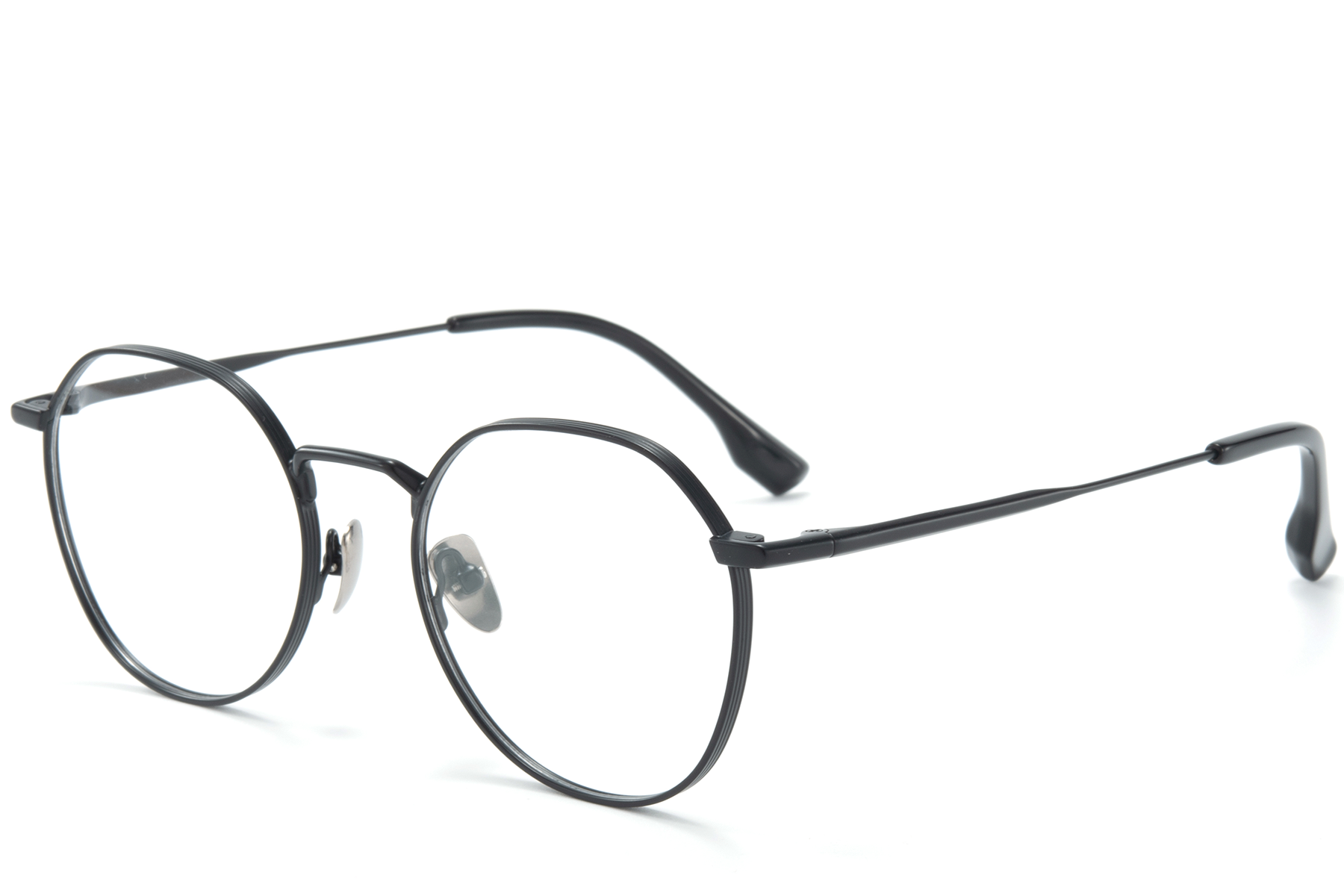 BS0218-0099_Black_Round_Titanium_Glasses_corner