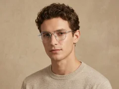 Rectangular Silver Titanium Glasses #BS0218-0110