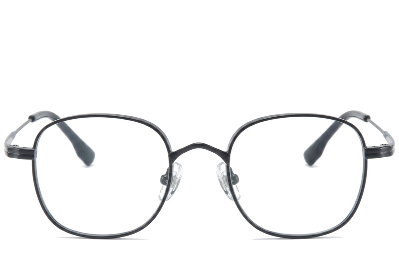 BS0218-0116_Black_Rectangular_Titanium_Glasses_corner-front