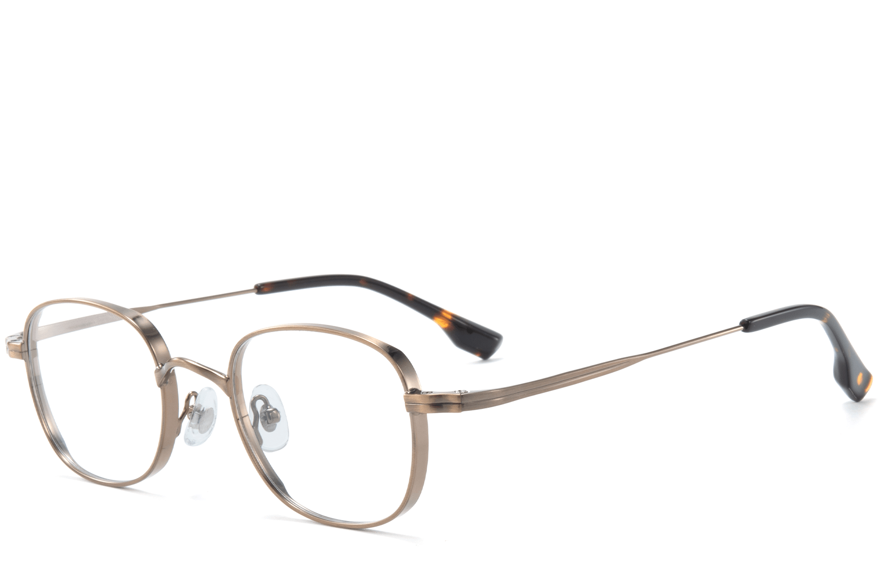 BS0218-0118_Brown_Rectangular_Titanium_Glasses_corner