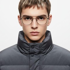bs0218-0118_brown_rectangular_titanium_glasses_model