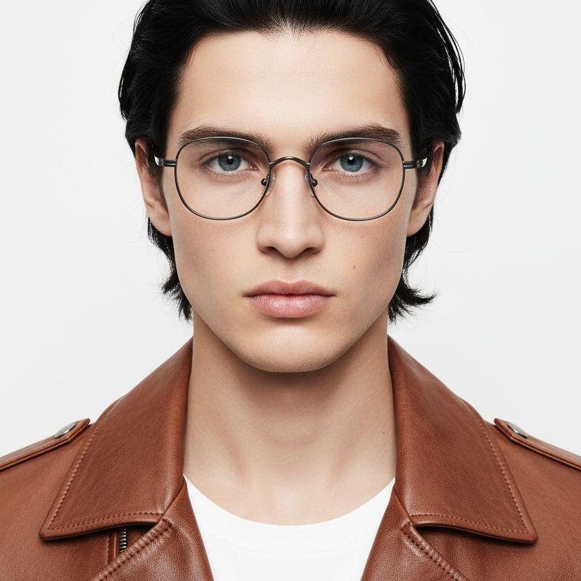 bs0218-0119_silver_rectangular_titanium_glasses_model