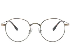 BS0218-0123_Brown_Round_Titanium_Glasses_corner-front
