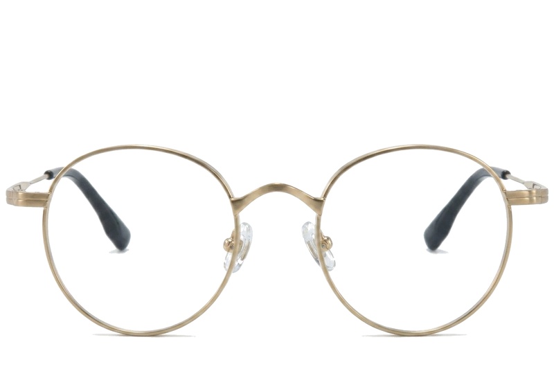BS0218-0125_Golden_Round_Titanium_Glasses_corner-front