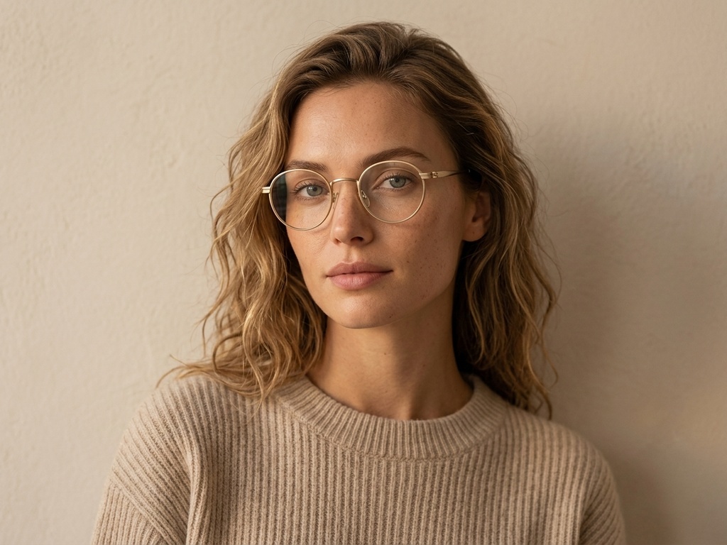 BS0218-0125_Golden_Round_Titanium_Glasses_corner-tryon_female