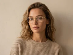BS0218-0125_Golden_Round_Titanium_Glasses_corner-tryon_female