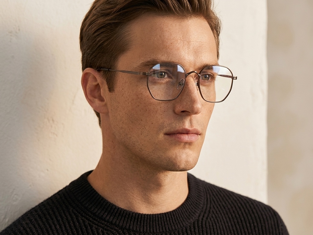 BS0218-0127_Brown_Rectangular_Titanium_Glasses_corner-tryon_male