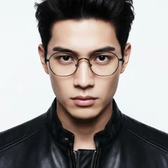 bs0218-0127_brown_rectangular_titanium_glasses_model