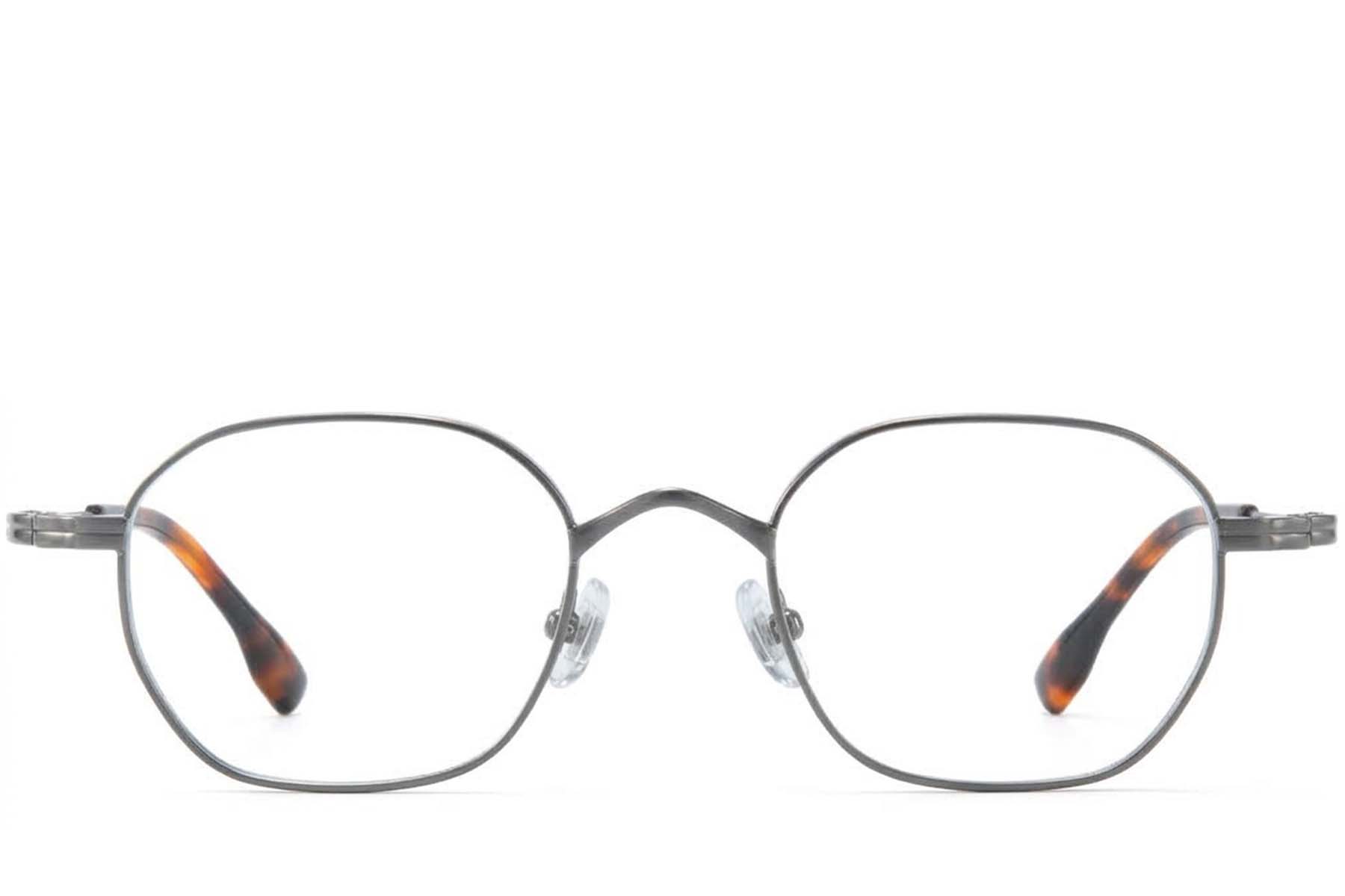 BS0218-0129_Silver_Rectangular_Titanium_Glasses_corner-front