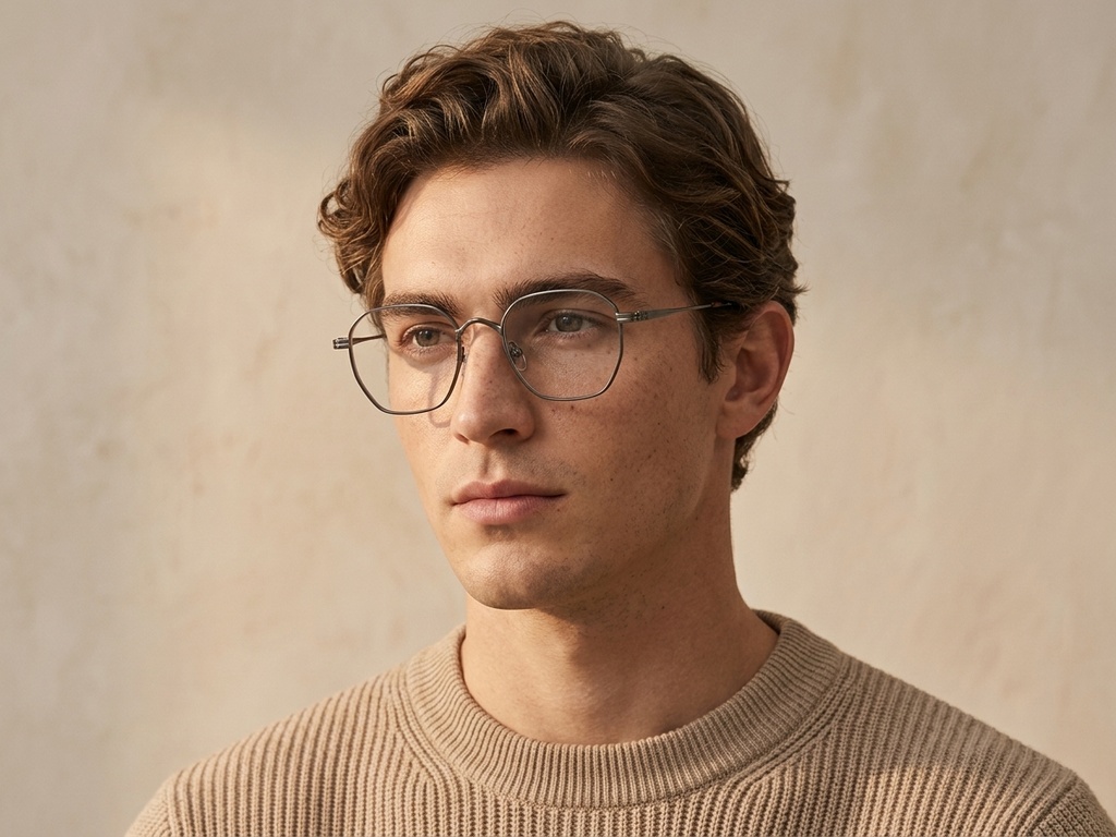 BS0218-0129_Silver_Rectangular_Titanium_Glasses_corner-tryon_male