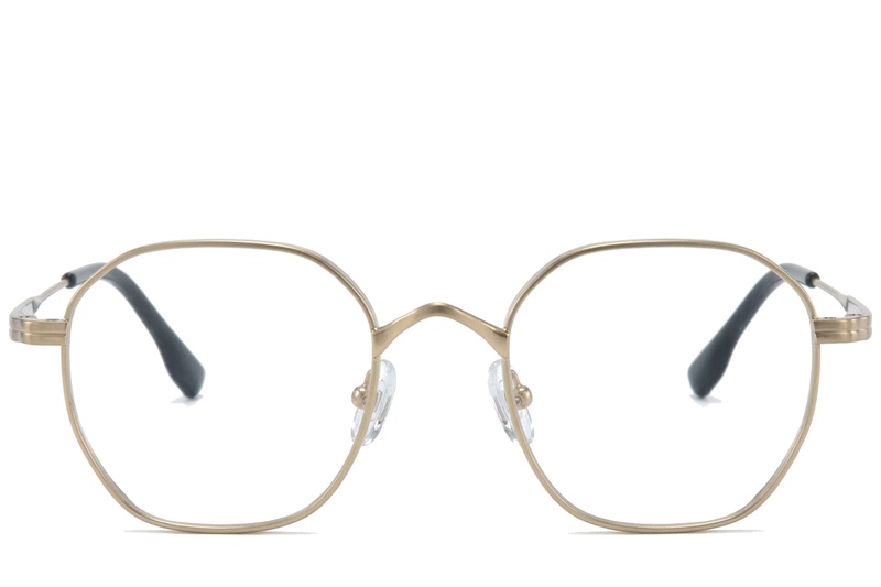 BS0218-0130_Golden_Rectangular_Titanium_Glasses_corner-front