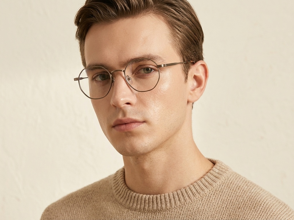 BS0218-0133_Brown_Oval_Titanium_Glasses_corner-tryon_male