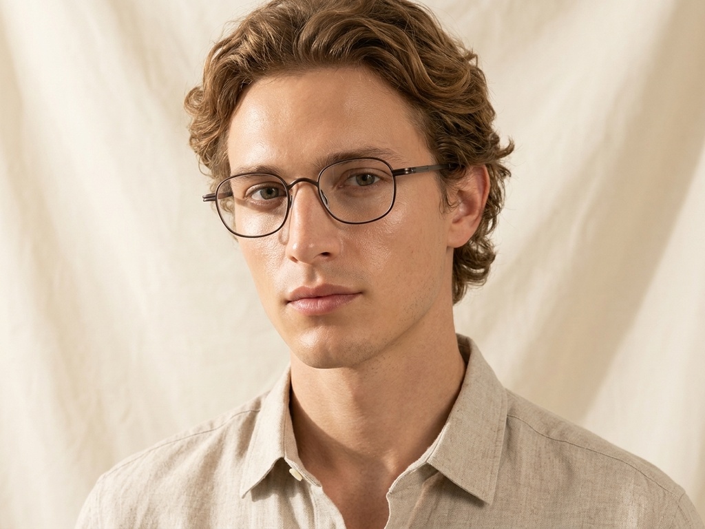 BS0218-0137_Brown_Rectangular_Metal_Glasses-tryon_male