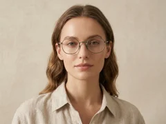 BS0218-0138_Brown_Rectangular_Titanium_Glasses_corner-tryon_female