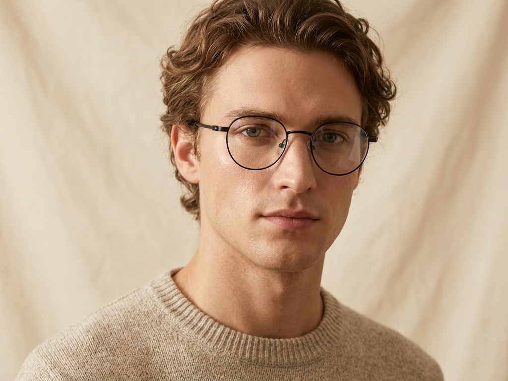 BS0218-0141_Black_Oval_Titanium_Glasses_corner-tryon_male