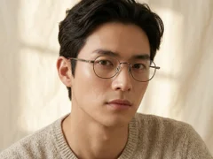 BS0218-0142_Brown_Oval_Metal_Glasses-tryon_male