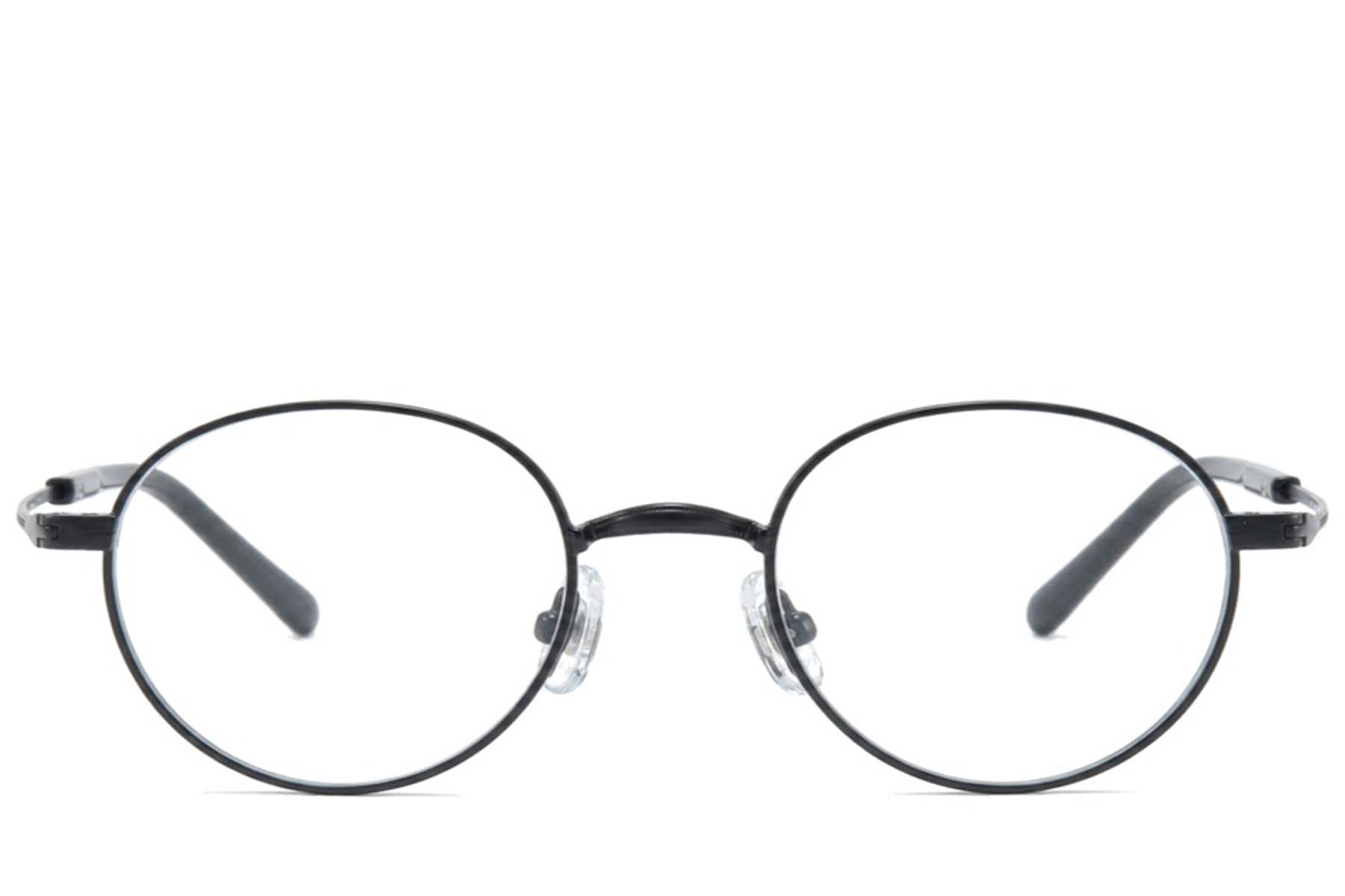 BS0218-0146_Black_Oval_Titanium_Glasses_corner-front