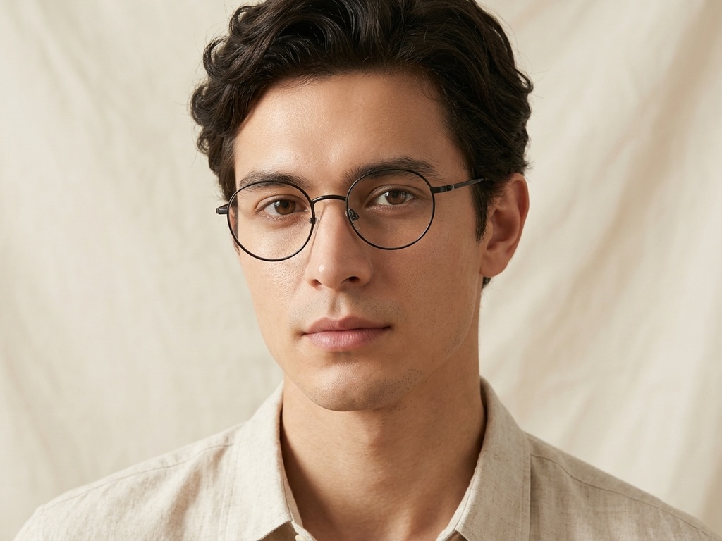 BS0218-0146_Black_Oval_Titanium_Glasses_corner-tryon_male