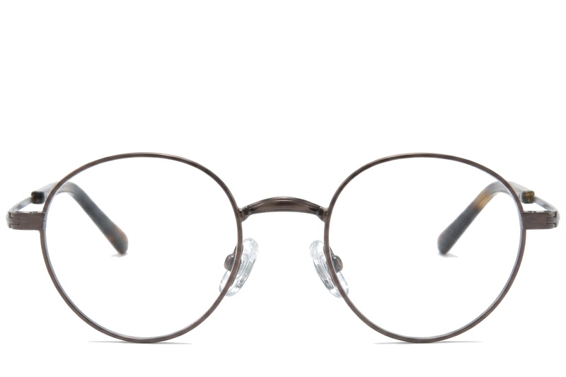 BS0218-0147_Brown_Oval_Titanium_Glasses_corner-front