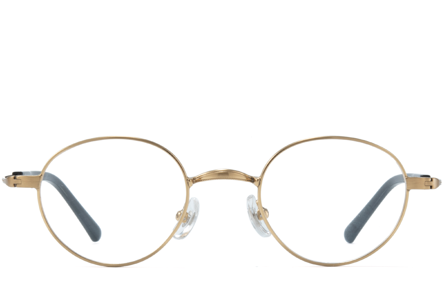 BS0218-0150_Golden_Oval_Metal_Glasses_front