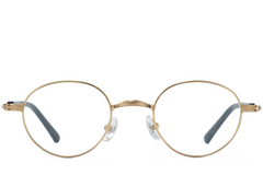 BS0218-0150_Golden_Oval_Metal_Glasses_front