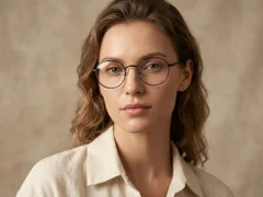 BS0218-0151_Black_Round_Titanium_Glasses_corner-tryon_female
