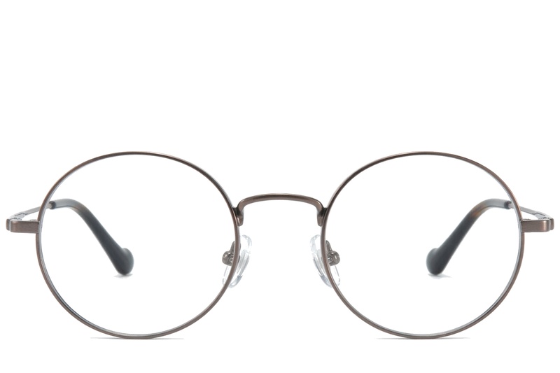 BS0218-0152_Brown_Round_Titanium_Glasses_corner-front