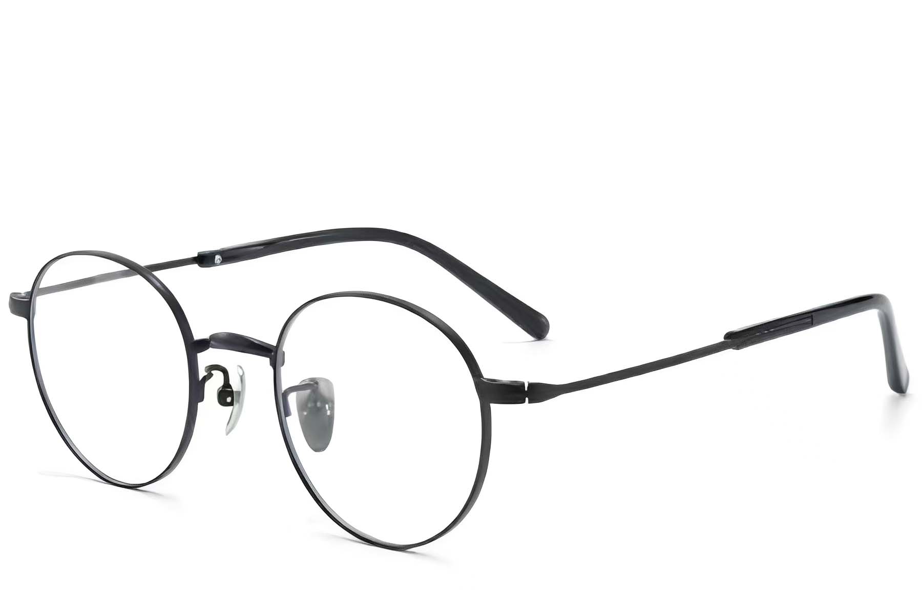 BS0218-0156_Black_Round_Titanium_Glasses_corner